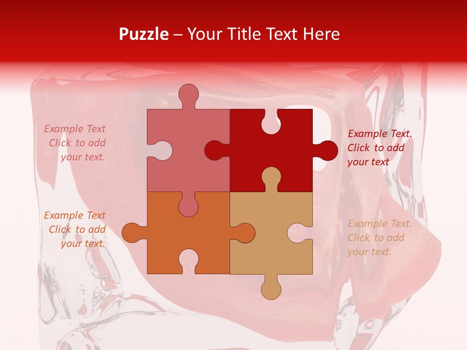 Transparent White Eating PowerPoint Template