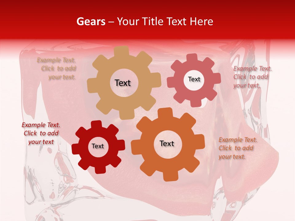 Transparent White Eating PowerPoint Template