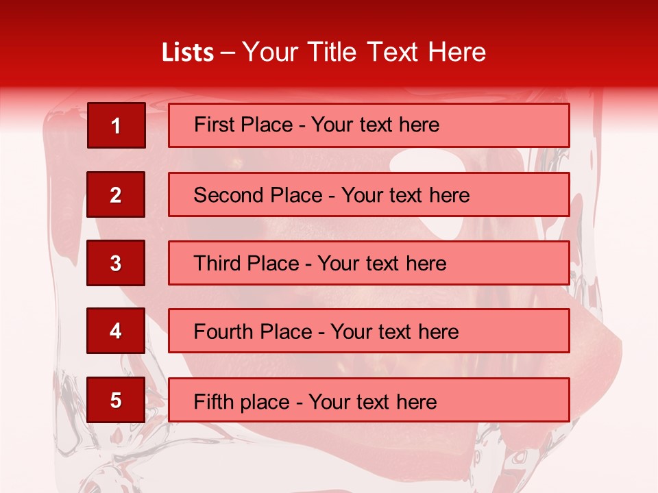 Transparent White Eating PowerPoint Template