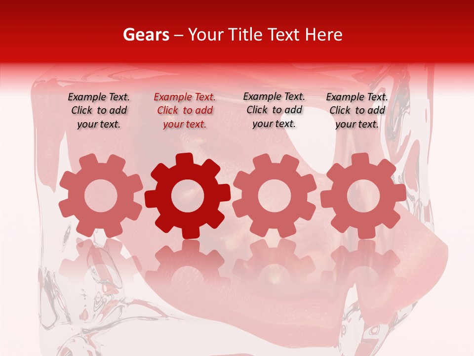 Transparent White Eating PowerPoint Template