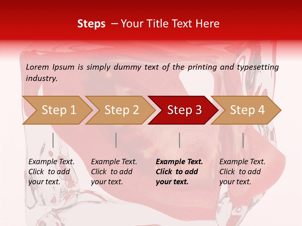 Transparent White Eating PowerPoint Template