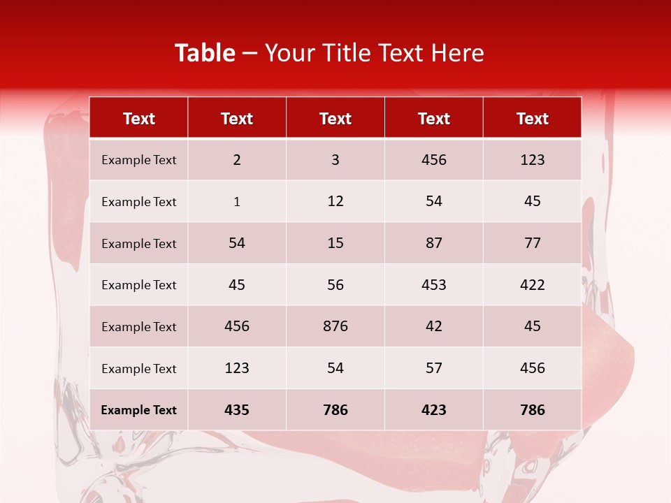 Transparent White Eating PowerPoint Template