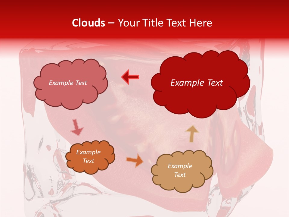 Transparent White Eating PowerPoint Template