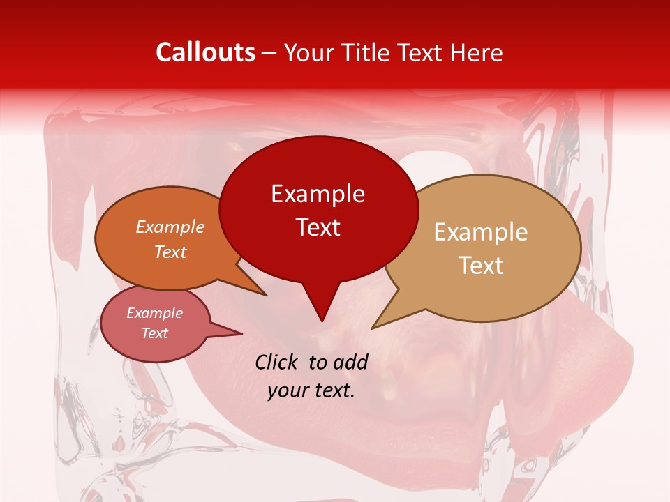 Transparent White Eating PowerPoint Template