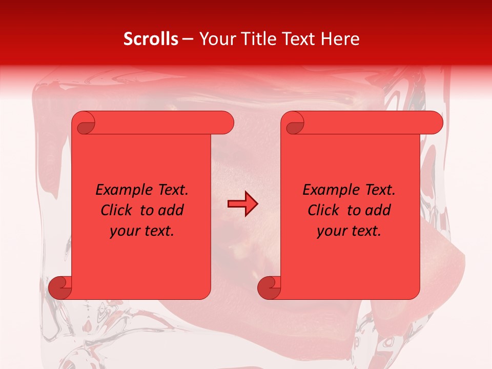 Transparent White Eating PowerPoint Template