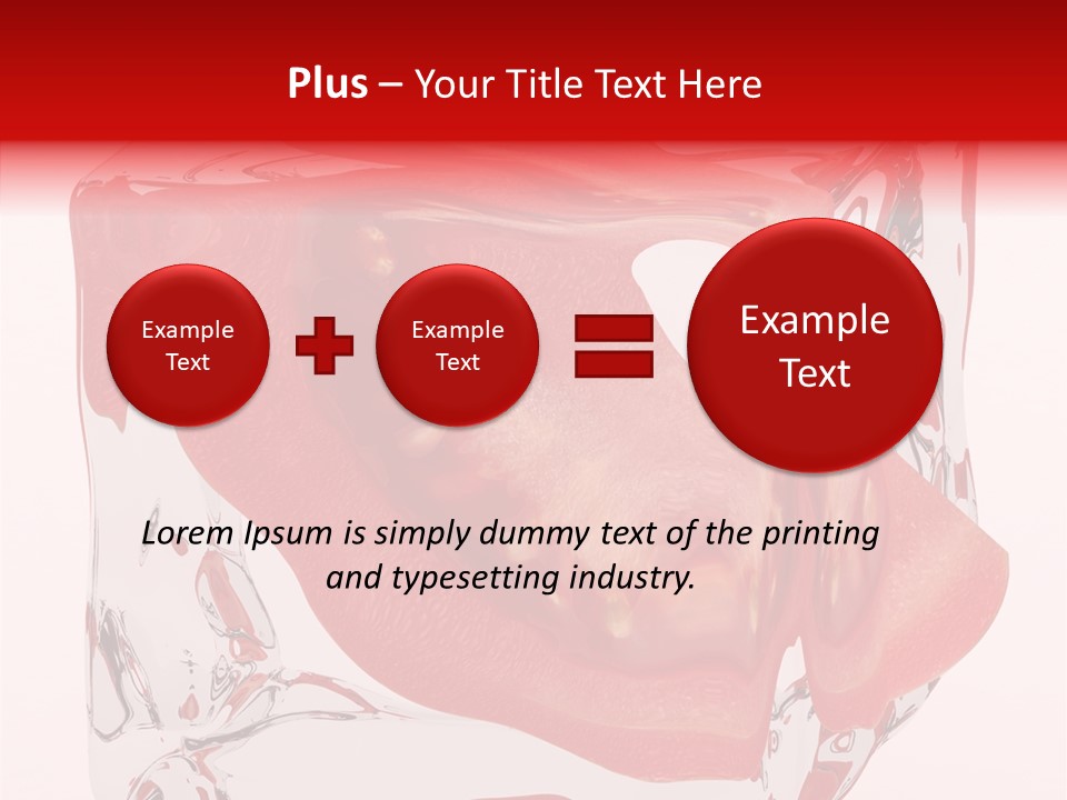 Transparent White Eating PowerPoint Template