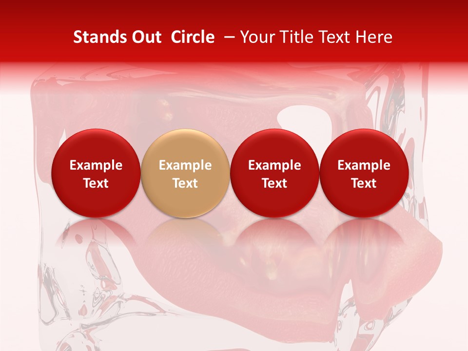 Transparent White Eating PowerPoint Template