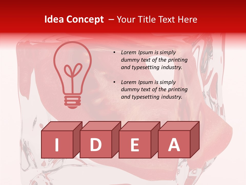 Transparent White Eating PowerPoint Template