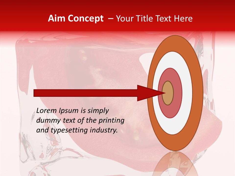 Transparent White Eating PowerPoint Template