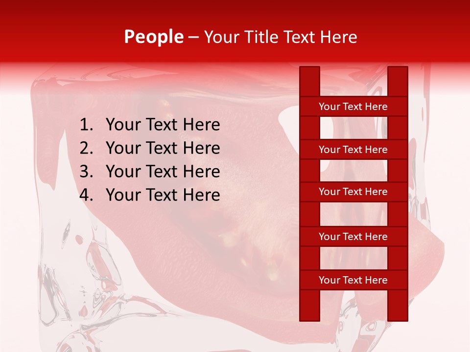 Transparent White Eating PowerPoint Template