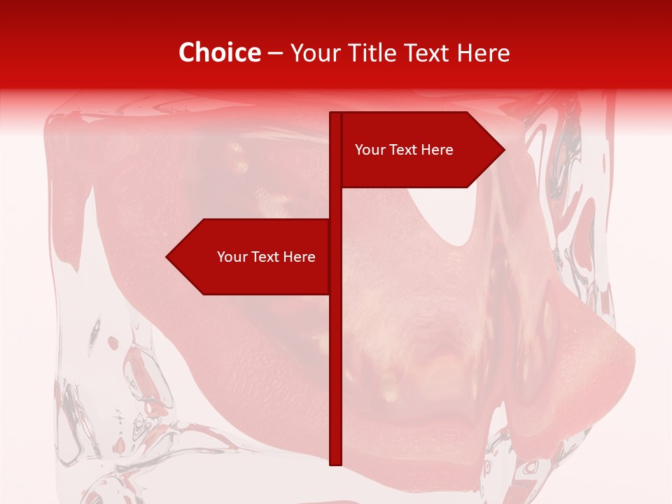 Transparent White Eating PowerPoint Template