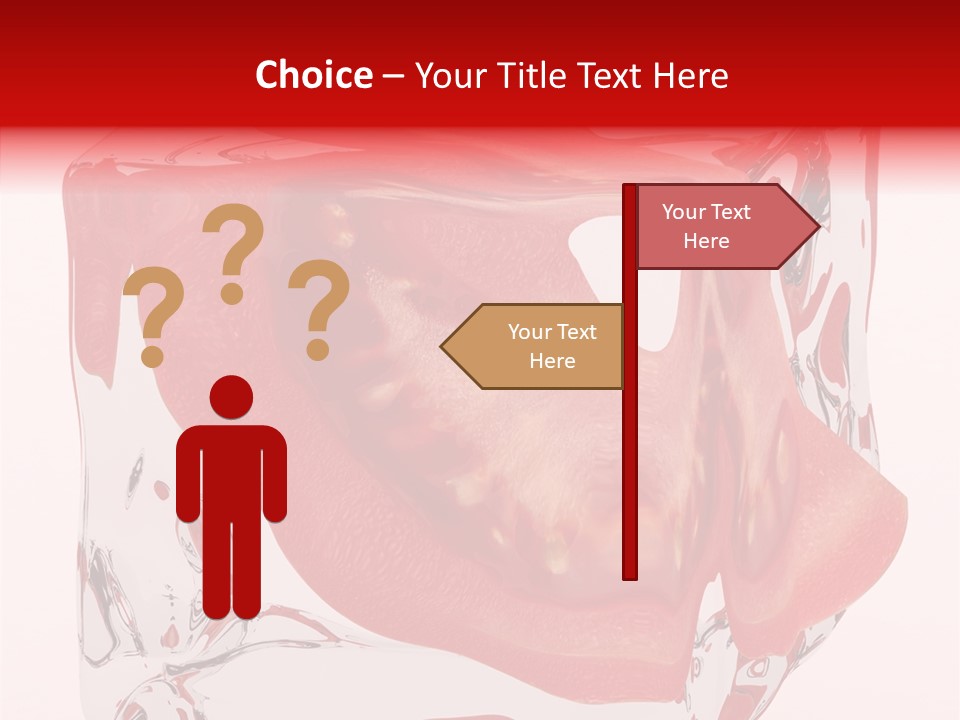 Transparent White Eating PowerPoint Template