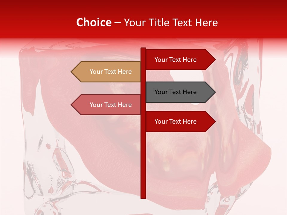 Transparent White Eating PowerPoint Template