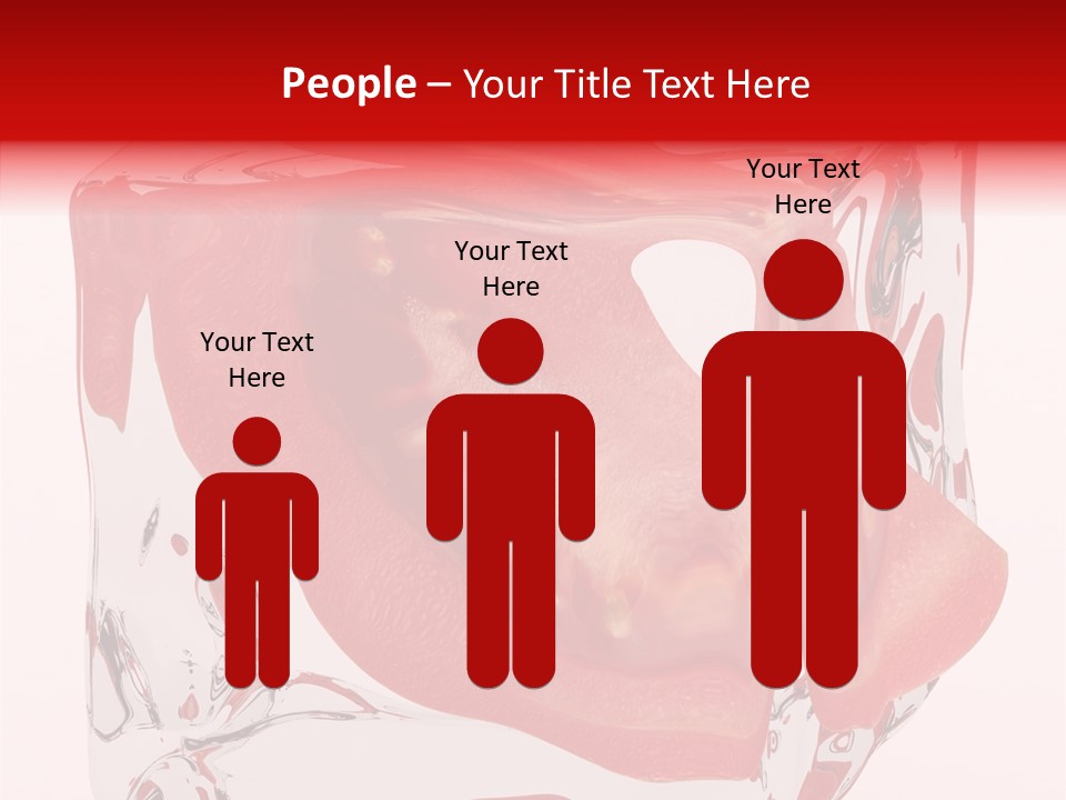 Transparent White Eating PowerPoint Template