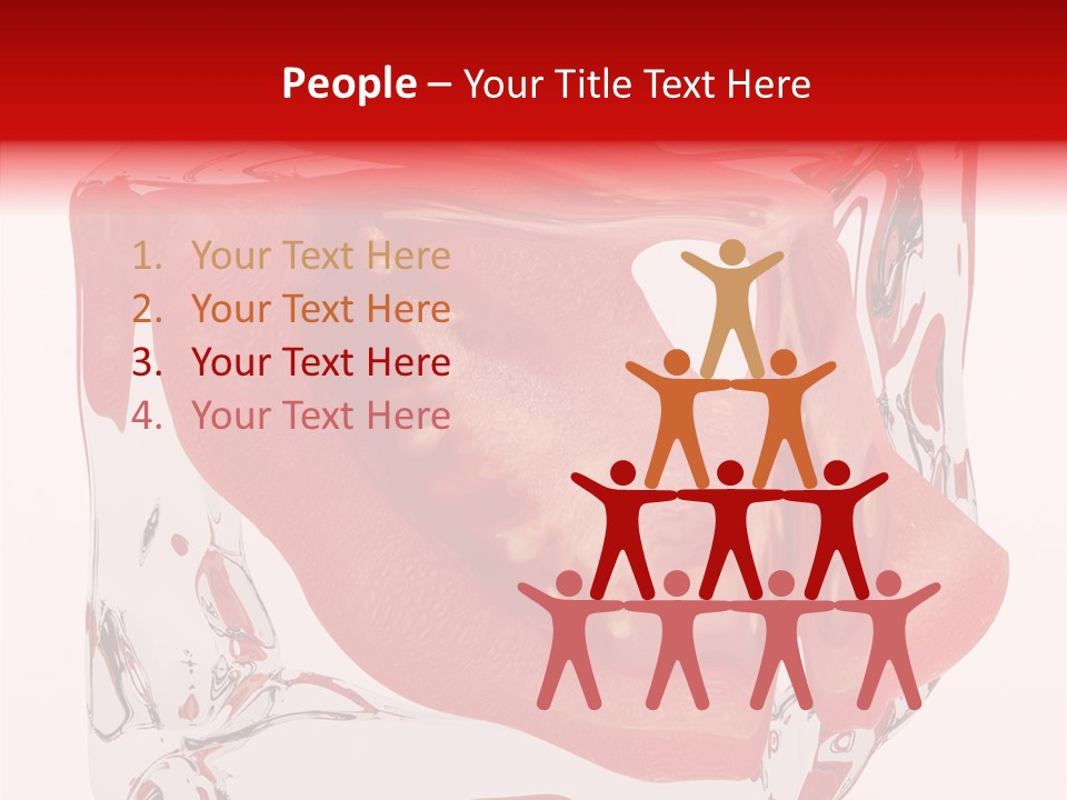 Transparent White Eating PowerPoint Template