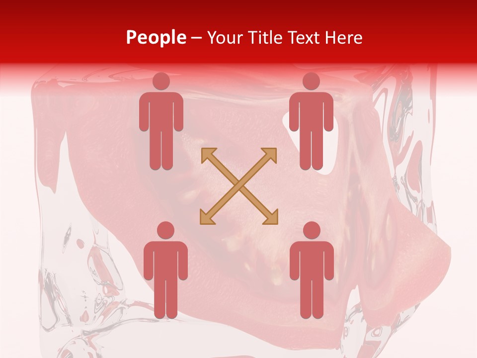 Transparent White Eating PowerPoint Template