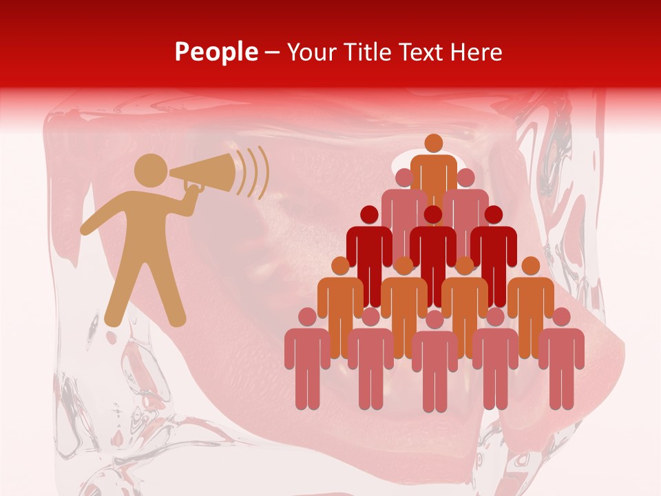 Transparent White Eating PowerPoint Template