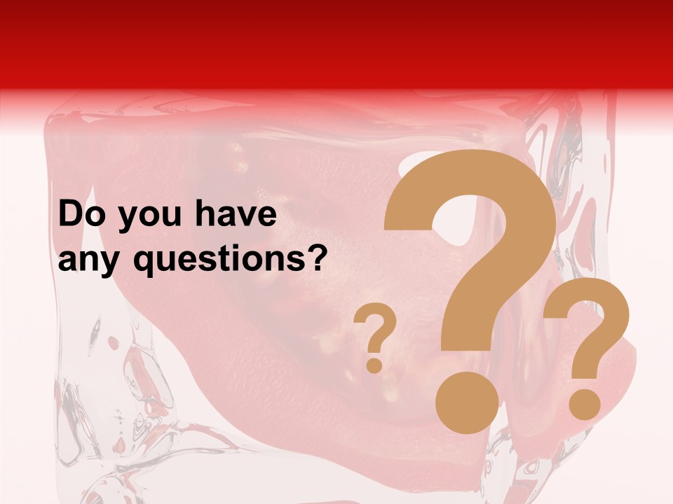 Transparent White Eating PowerPoint Template