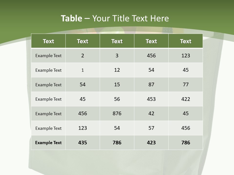 Celery Banana Green PowerPoint Template