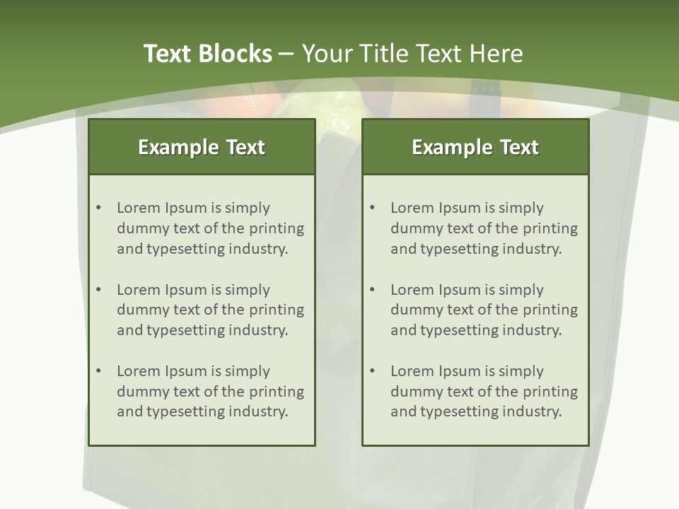Celery Banana Green PowerPoint Template