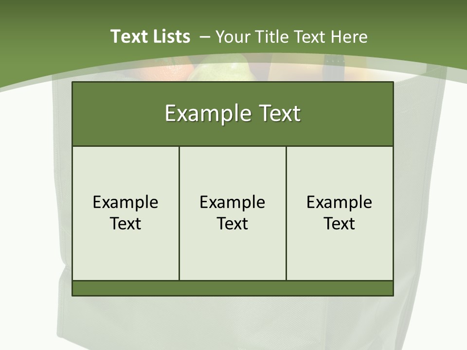 Celery Banana Green PowerPoint Template