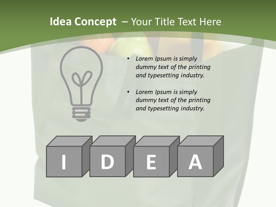 Celery Banana Green PowerPoint Template