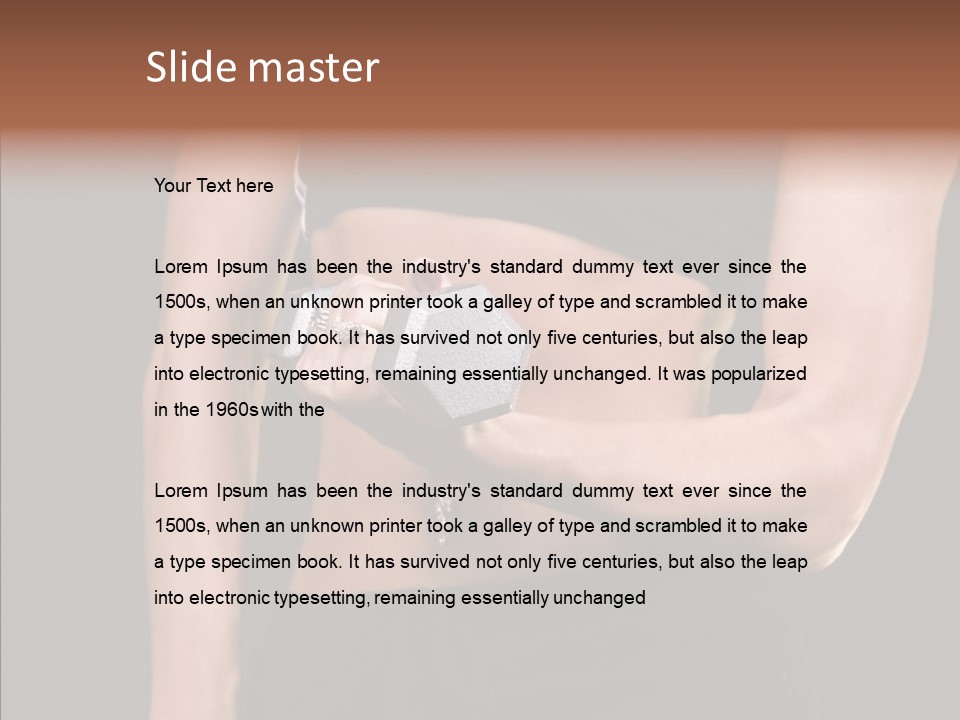 Trim Sexy Midriff PowerPoint Template