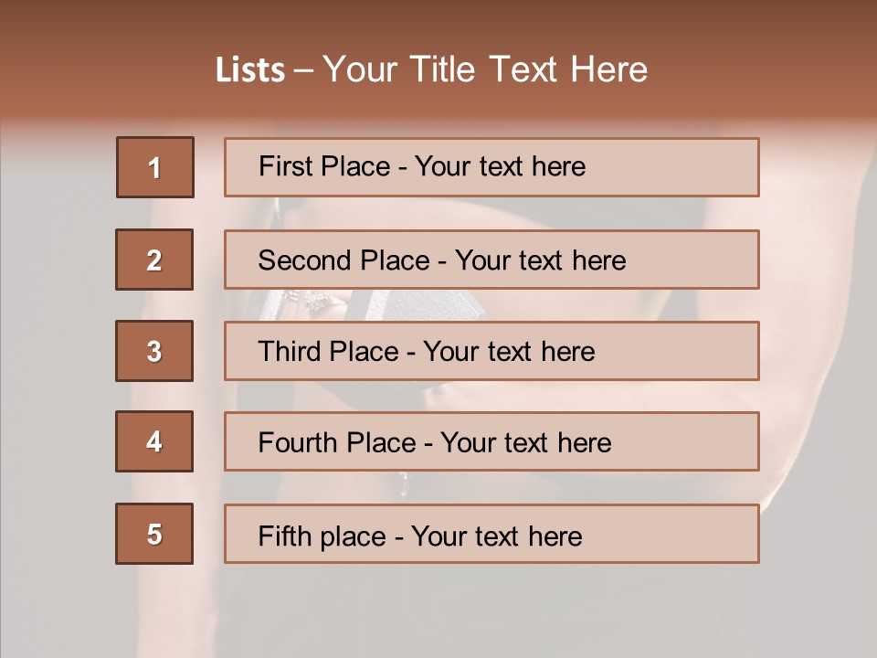 Trim Sexy Midriff PowerPoint Template