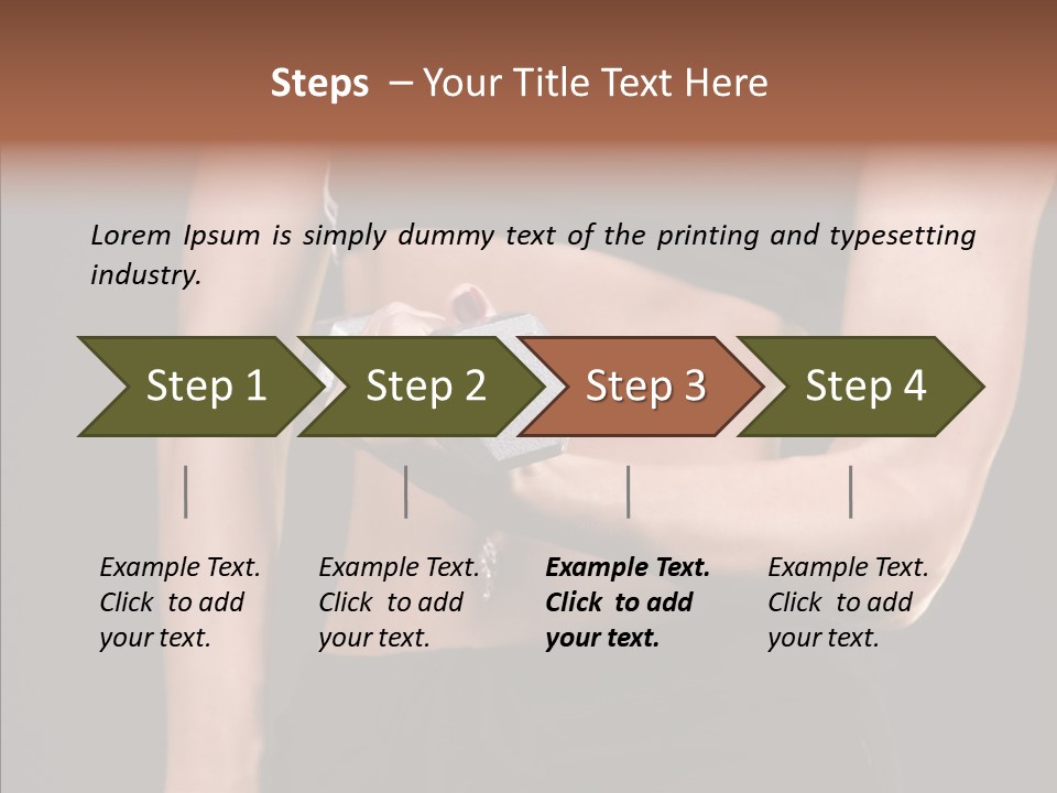 Trim Sexy Midriff PowerPoint Template