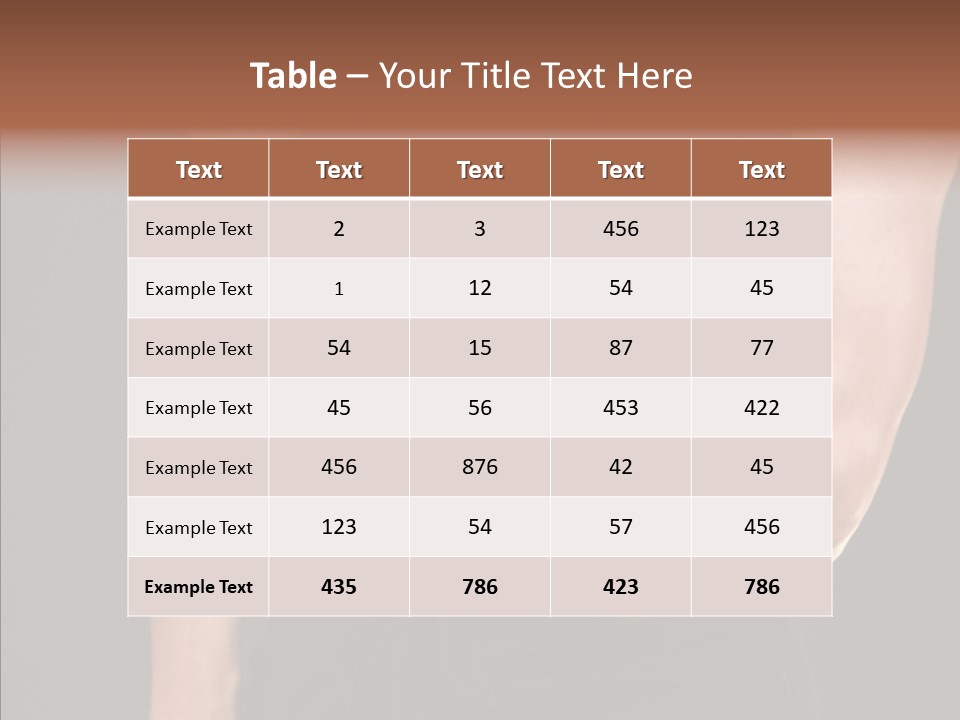 Trim Sexy Midriff PowerPoint Template
