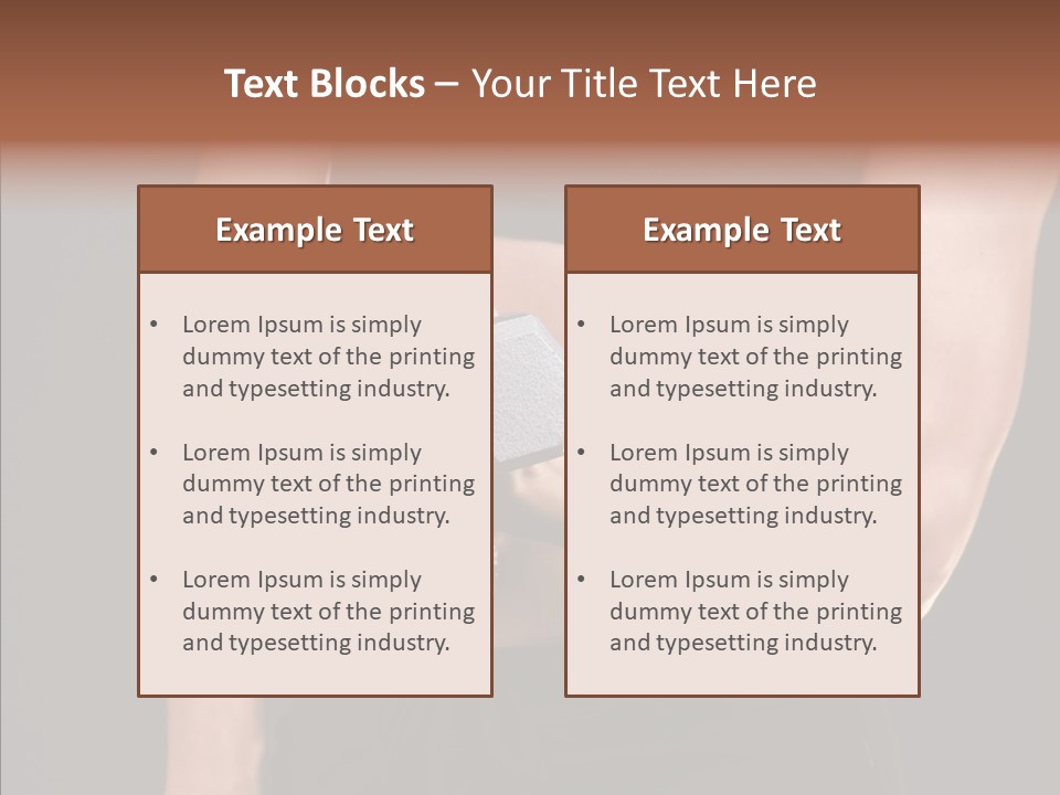 Trim Sexy Midriff PowerPoint Template