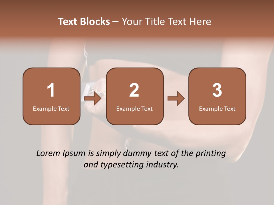 Trim Sexy Midriff PowerPoint Template