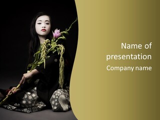 Girl Femininity Indonesian PowerPoint Template