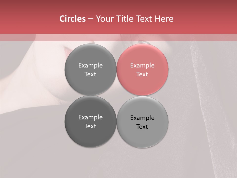 Face Young Sensuality PowerPoint Template