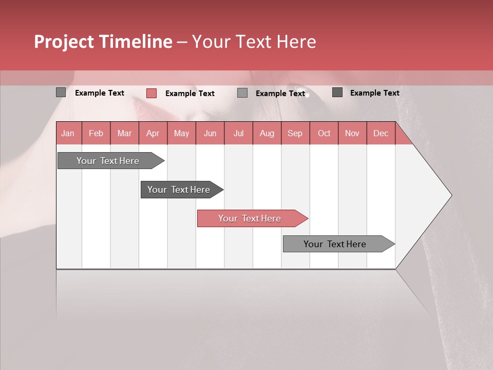 Face Young Sensuality PowerPoint Template