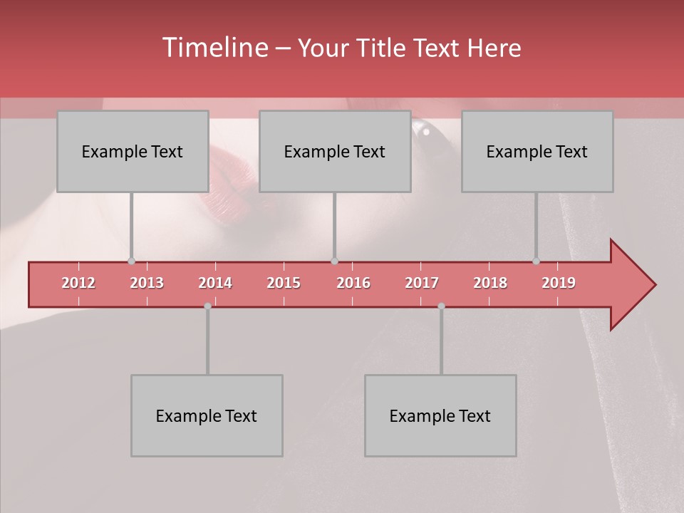 Face Young Sensuality PowerPoint Template