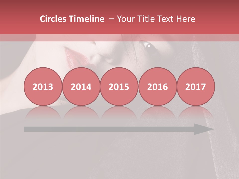 Face Young Sensuality PowerPoint Template