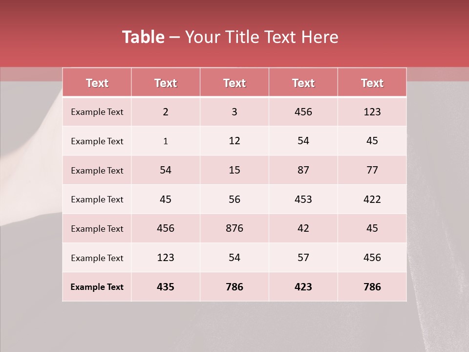 Face Young Sensuality PowerPoint Template