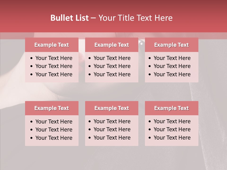 Face Young Sensuality PowerPoint Template