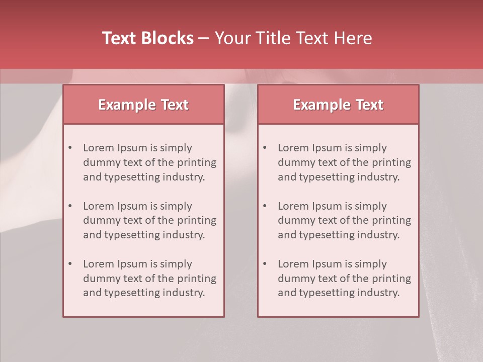 Face Young Sensuality PowerPoint Template