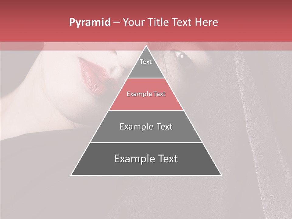 Face Young Sensuality PowerPoint Template