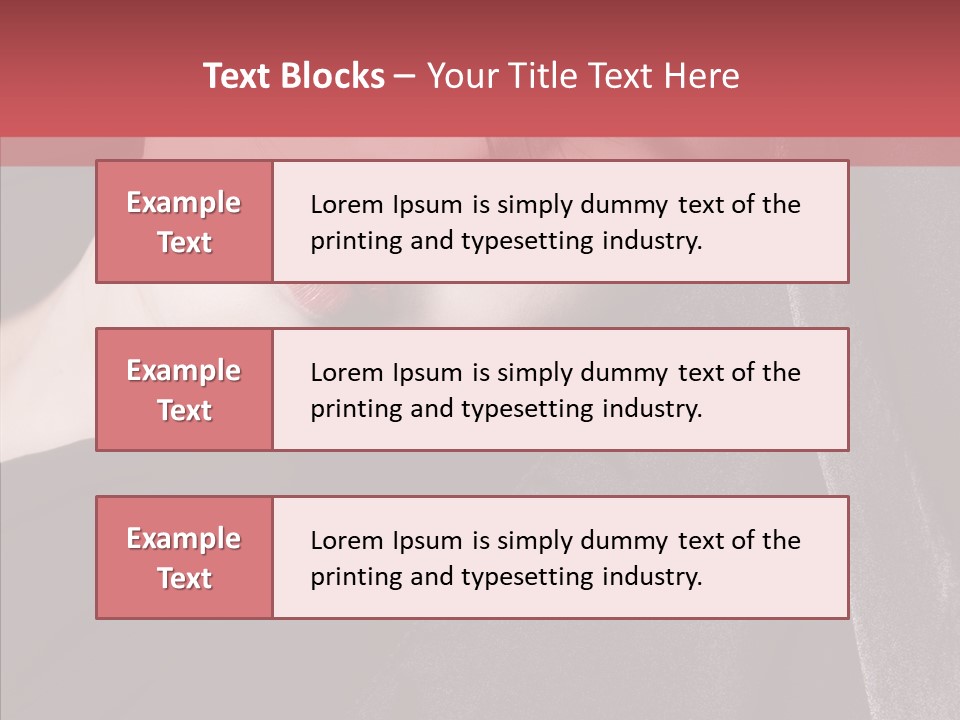Face Young Sensuality PowerPoint Template