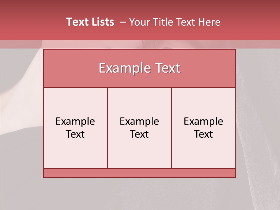 Face Young Sensuality PowerPoint Template