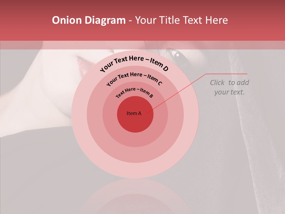 Face Young Sensuality PowerPoint Template