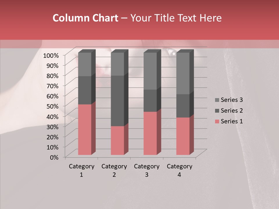 Face Young Sensuality PowerPoint Template
