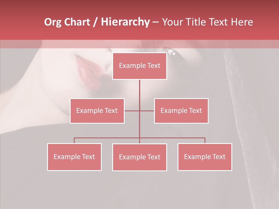 Face Young Sensuality PowerPoint Template