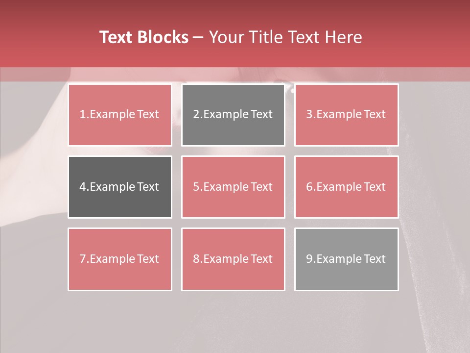 Face Young Sensuality PowerPoint Template