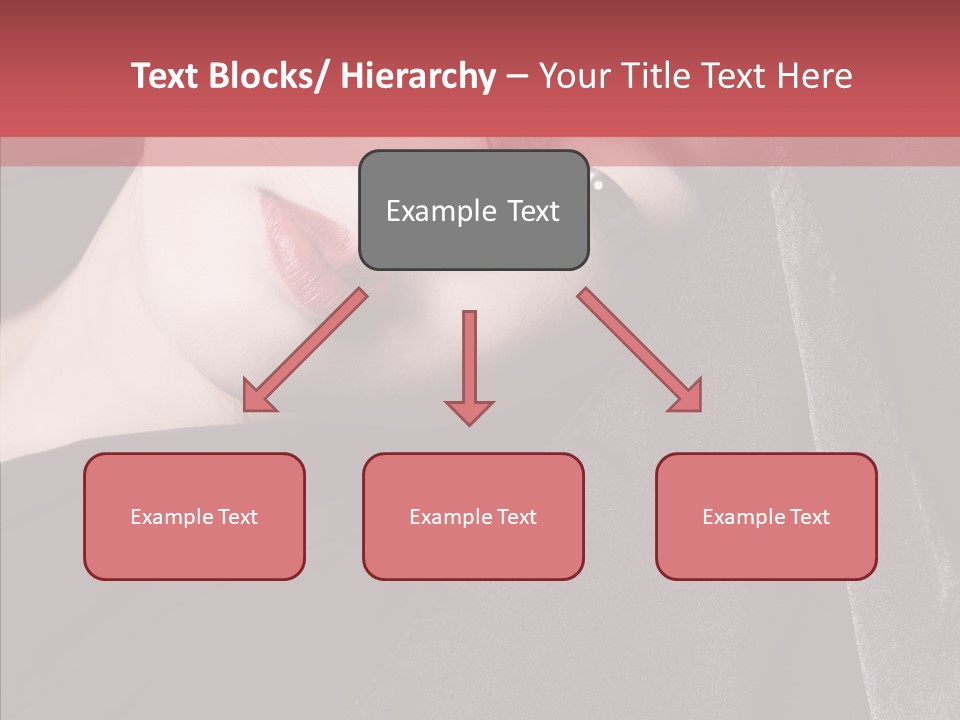 Face Young Sensuality PowerPoint Template