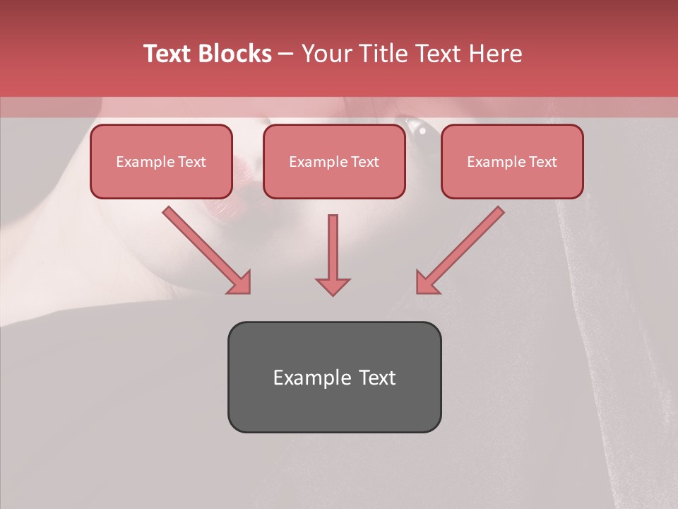 Face Young Sensuality PowerPoint Template