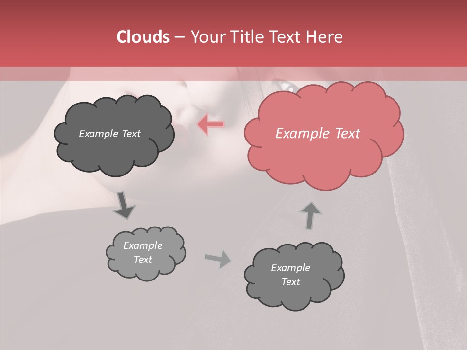 Face Young Sensuality PowerPoint Template